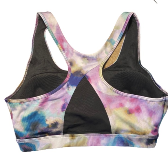 TEK GEAR Sports Bra Keyhole Medium-Impact Athleisure Pink Large - Picture 3 of 7